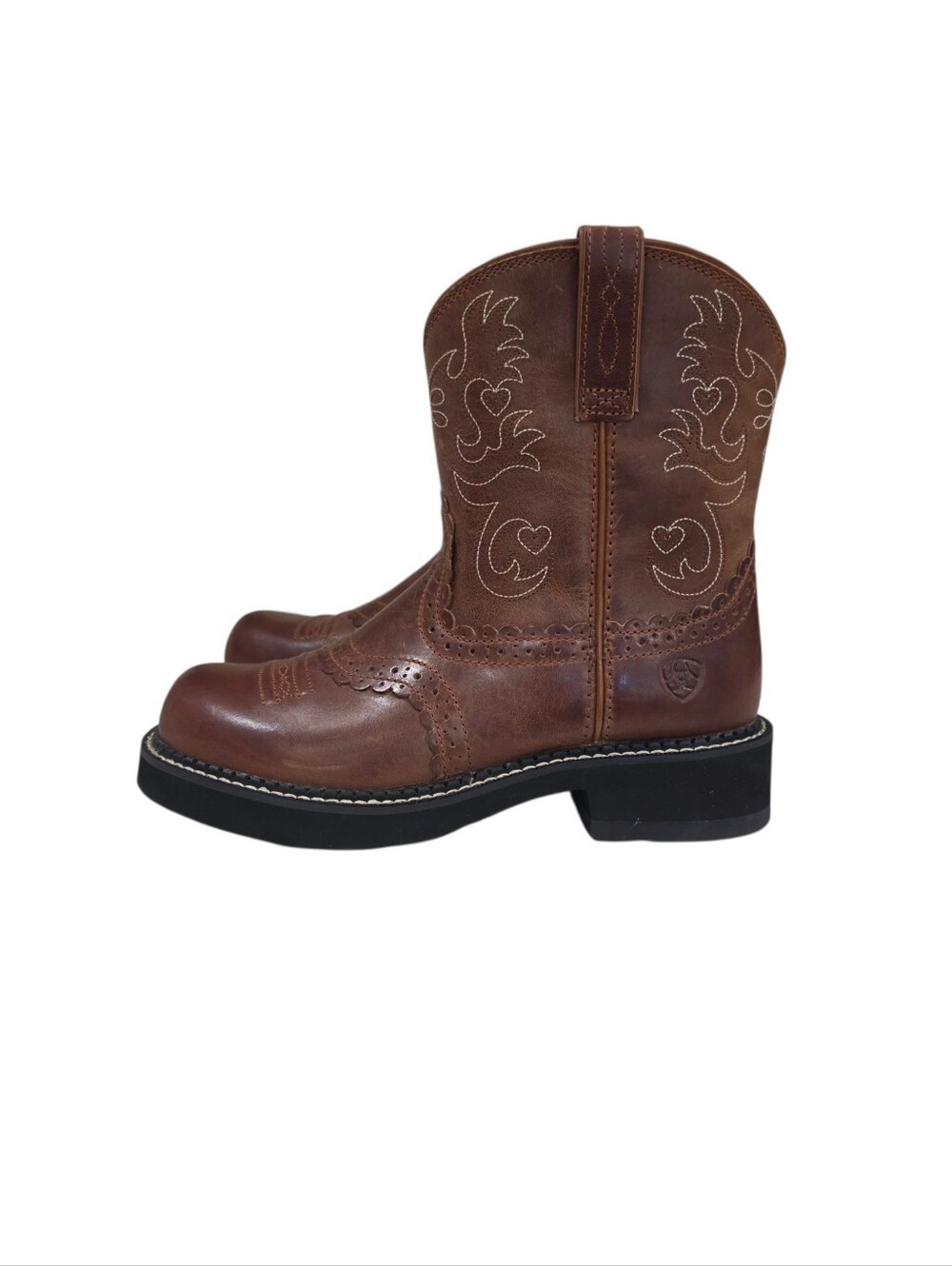 ARIAT FATBABY LEATHER SHORT SHAFT WESTERN/WORK BOOT - Picture 2 of 8